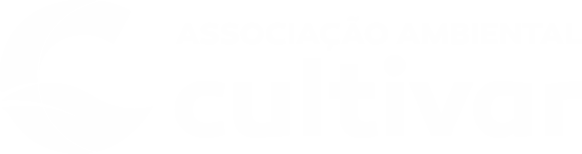 Associação Ambiental Cultivar – Logo Horizontal Branco